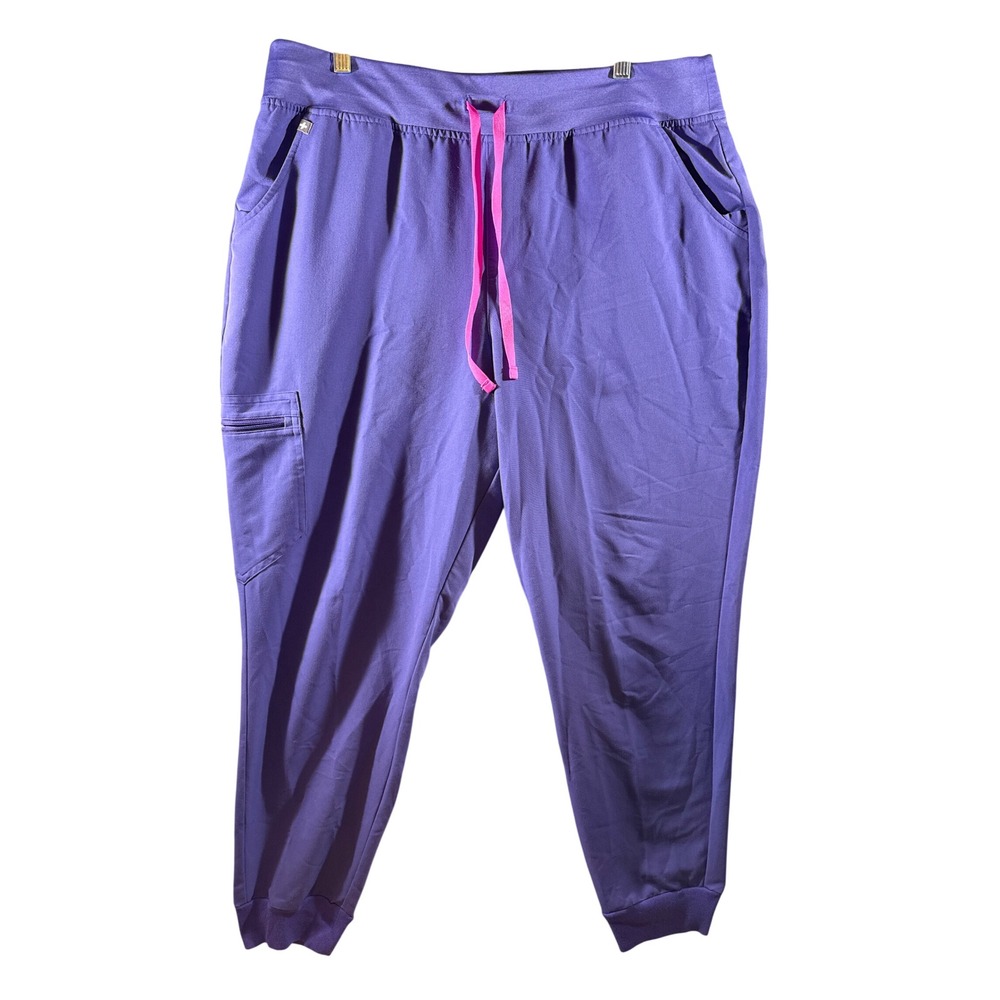 FIGS Technical Collection Womens XXL Jogger Cargo Scrub Pants Healthcare Purple
